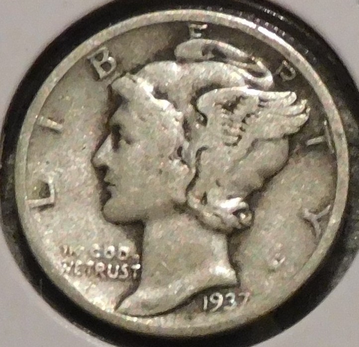 Silver Dime - Mercury - 1937 [123]