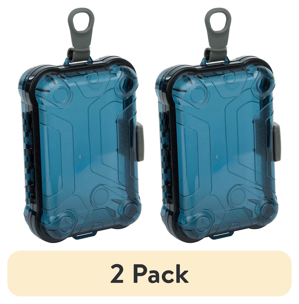 Small Watertight Dry Box Blue Polycarbonate Solid Print