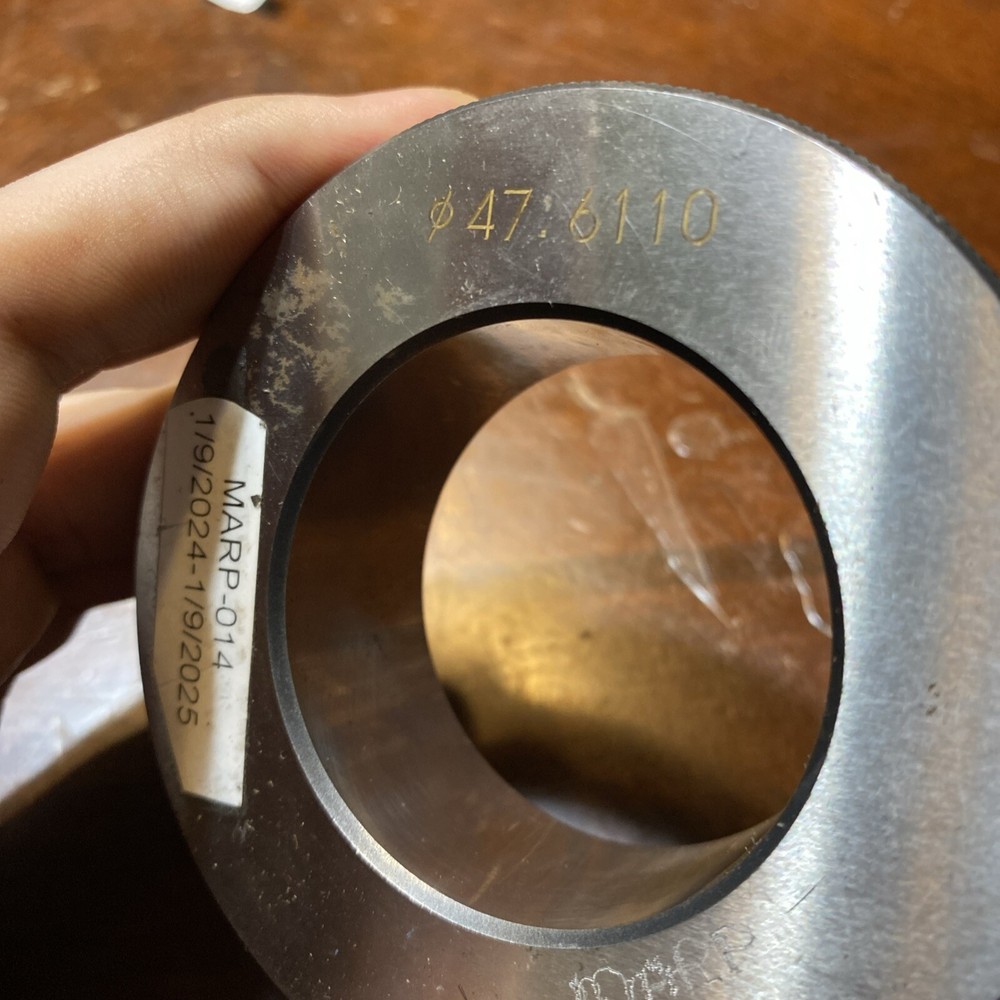 Smooth Plain Bore Ring Gage 47.6110mm 8J77113 (D16)