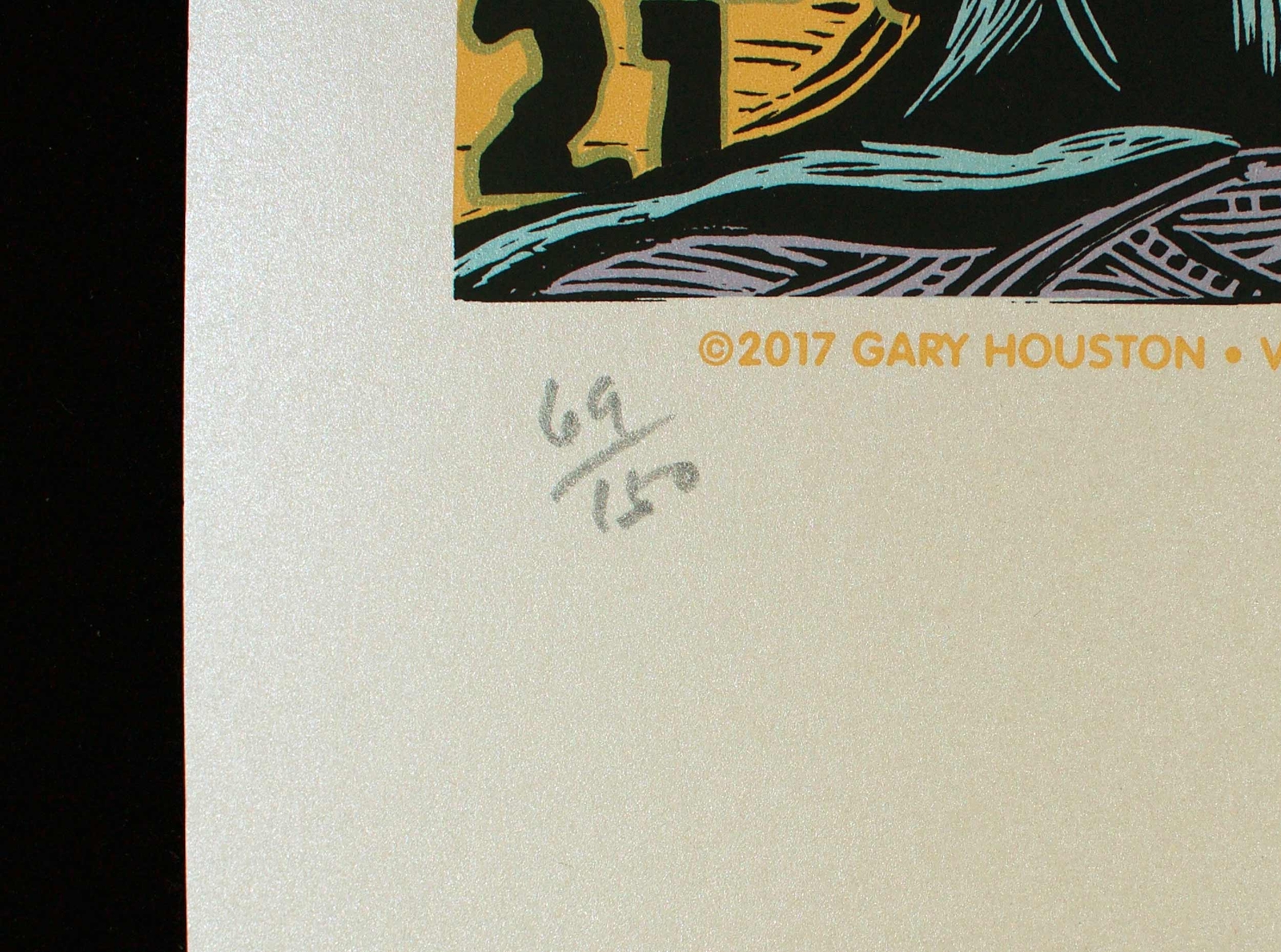 Muddy Waters Poster Portrait Signed Silkscreen Edition of 150 Gary Houston w/COA