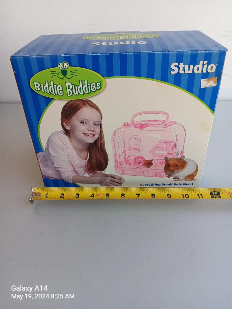 Biddie Buddies Studio Hamster Gerbil Mouse Cage Traveling Case