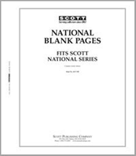 Scott Blank Pages Border B Fits National Series New Pack ACC120 Free Shipping