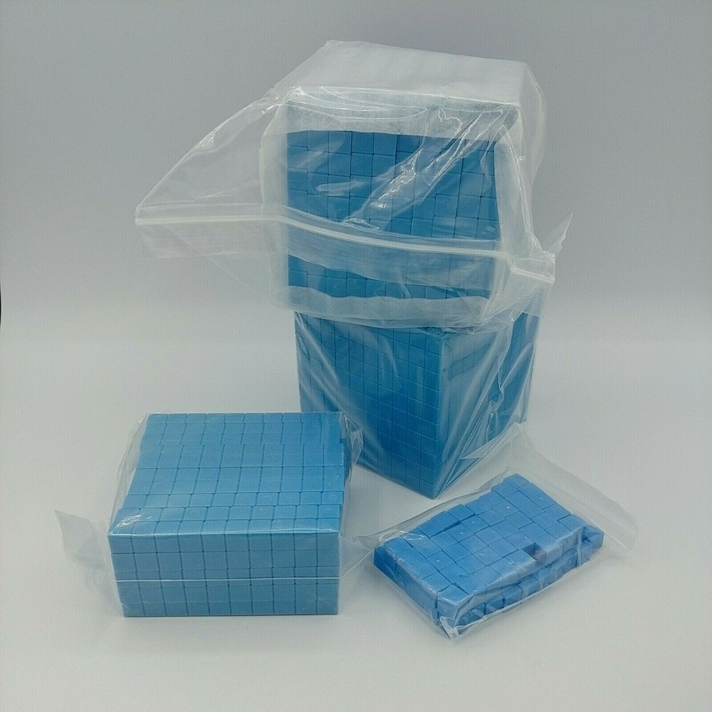 Math Base 10 Deluxe Set Counting Cubes Blocks New In Box