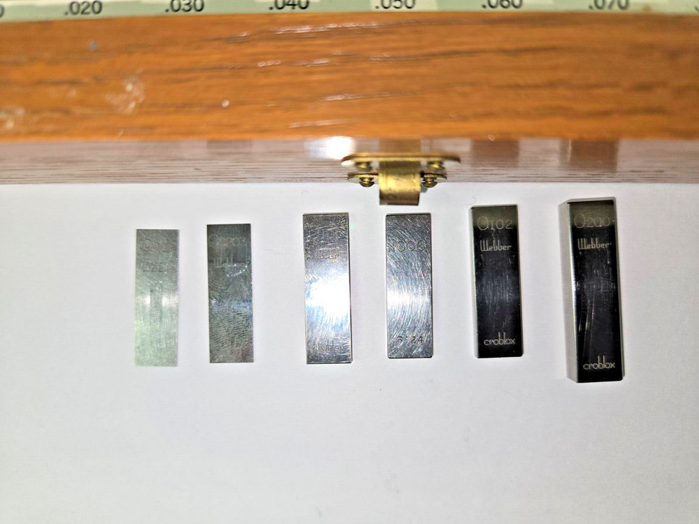 Webber thin gage blocks, Croblox 36 pcs +.
