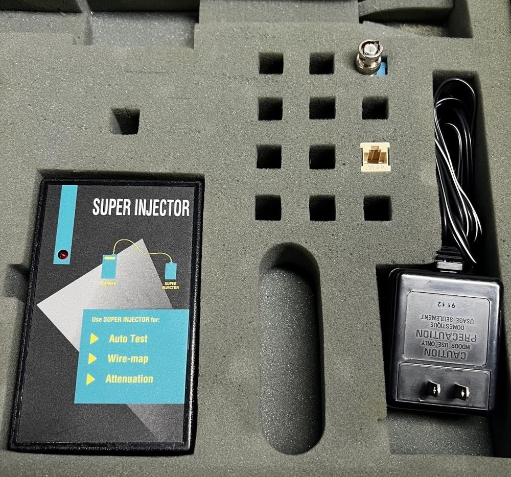 Microtest MT340 Cable Tester Scanner w/ Accessories & Case