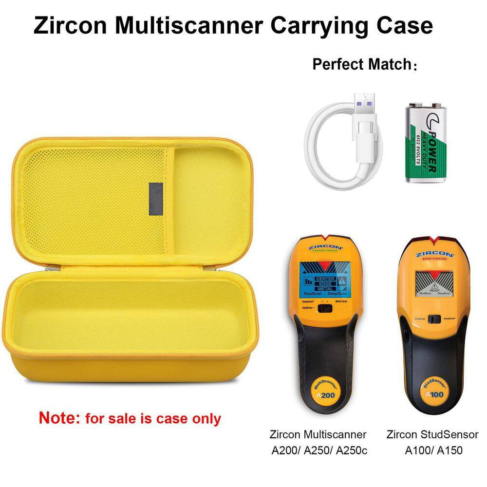 Carrying Case for Zircon Studsensor and Electronic Wall Scanners, Shockproof Wat
