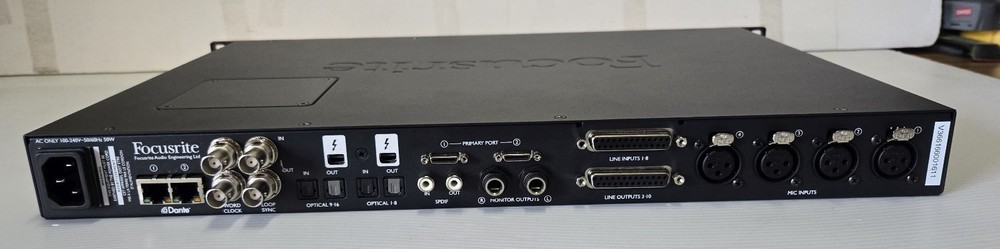 Focusrite Red 4 Pre Audio Interface Thunderbolt Dante Pro Tools HD