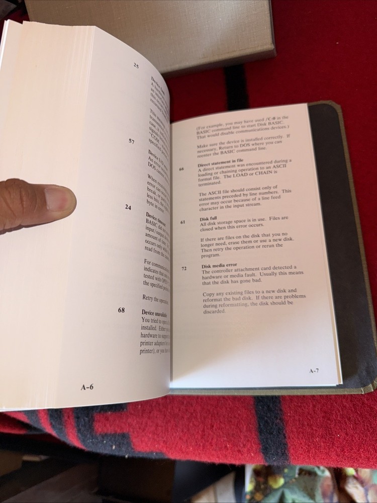 Vintage 1986 IBM Library Book Technical Reference Personal Computers Basic 3.0