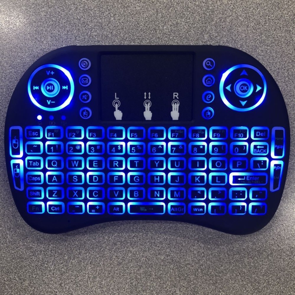 Mini Wireless Keyboard Remote Touchpad 2.4GHz Smart TV Android TV Box PC Backlit