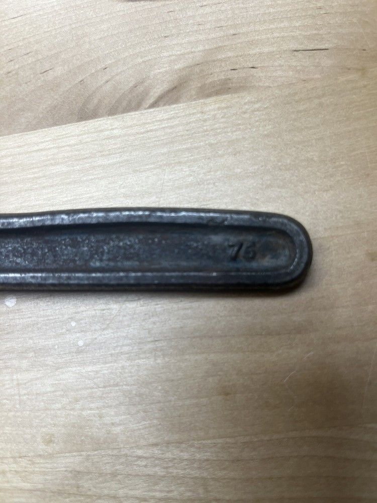 Vintage 9" Auto Monkey Adjustable Wrench Smooth Jaw Marked 9 Auto