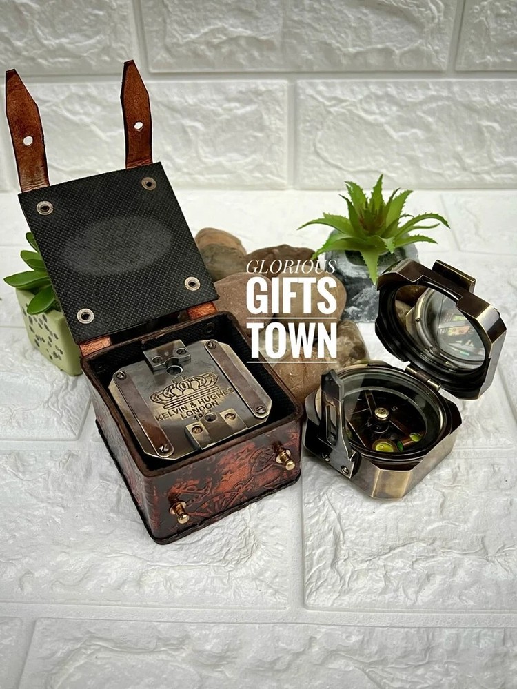 Brass compass, Brunton Working Compass, Personalized Custom Gift Compass,