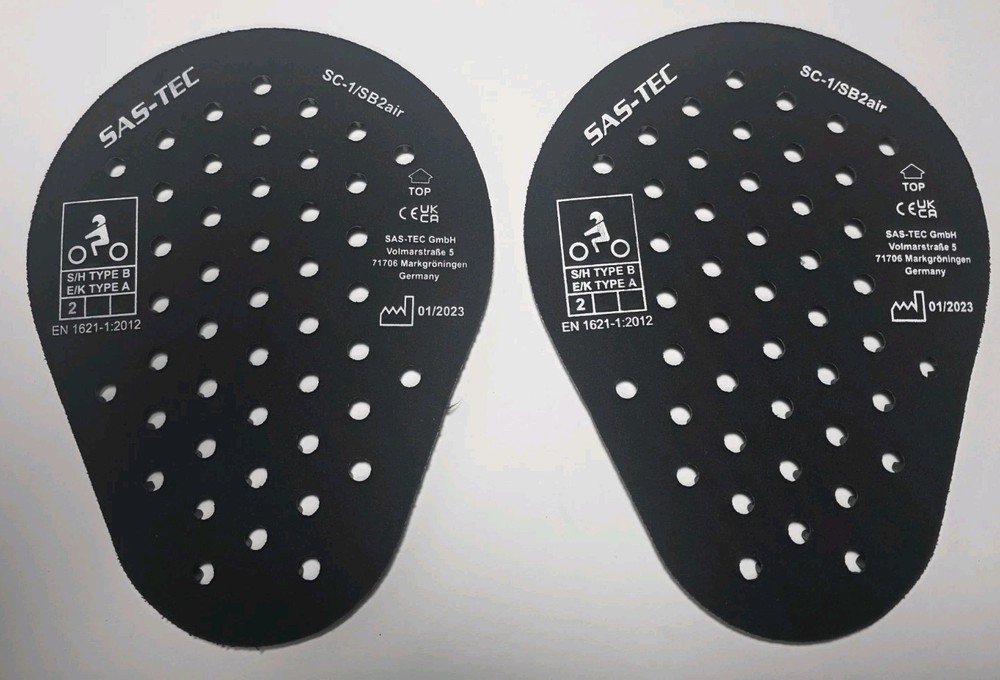 SAS-TEC SC-1/SB2air CE Level 2 Thin Joint Armor Inserts