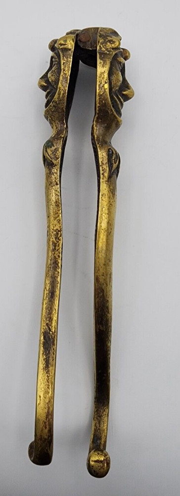 Brass Jester's Head Nutcracker 7" Long