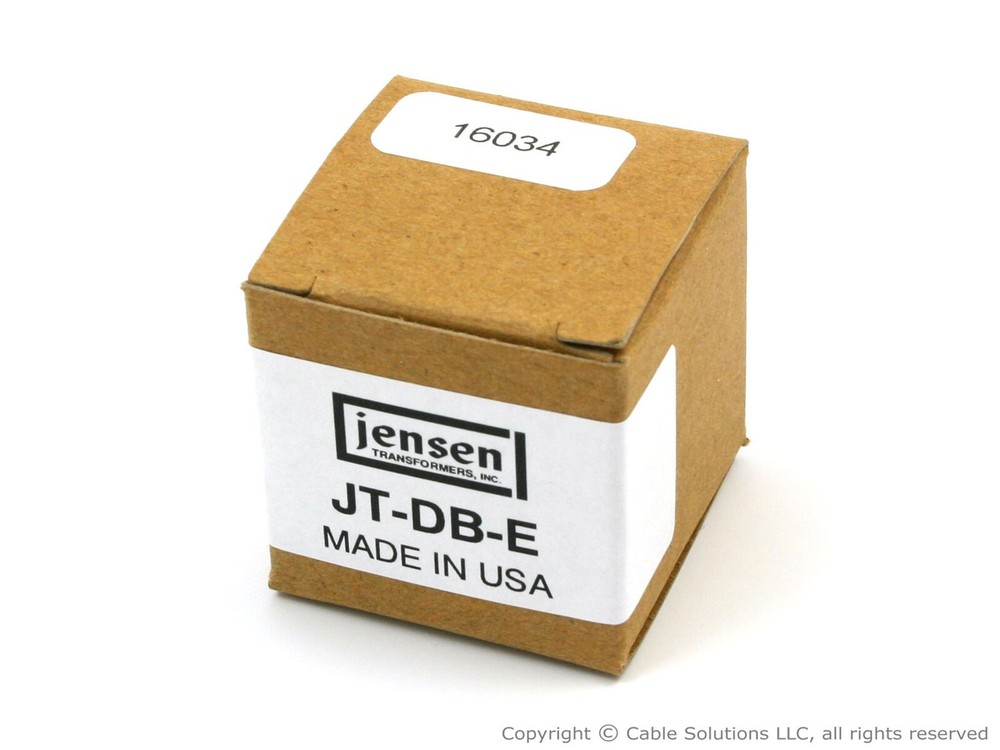 Jensen Transformers 12:1 "Direct Box" Dual Faraday Shields Bracket Mount JT-DB-E