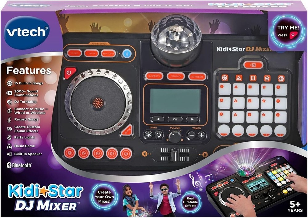 Kidi Star DJ Mixer with Custom Sound Effects