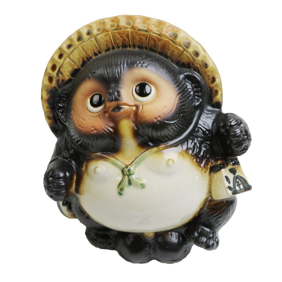 Dancing Tanuki No. 6 Shigaraki Ware Ceramic Raccoon Figurine