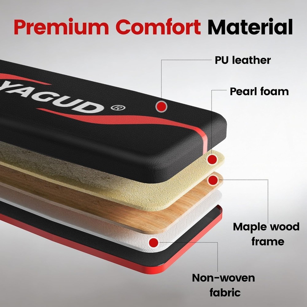 Adjustable Weight Bench Set With Removable Rowing Leg Catch, 600LBS Foldable ...