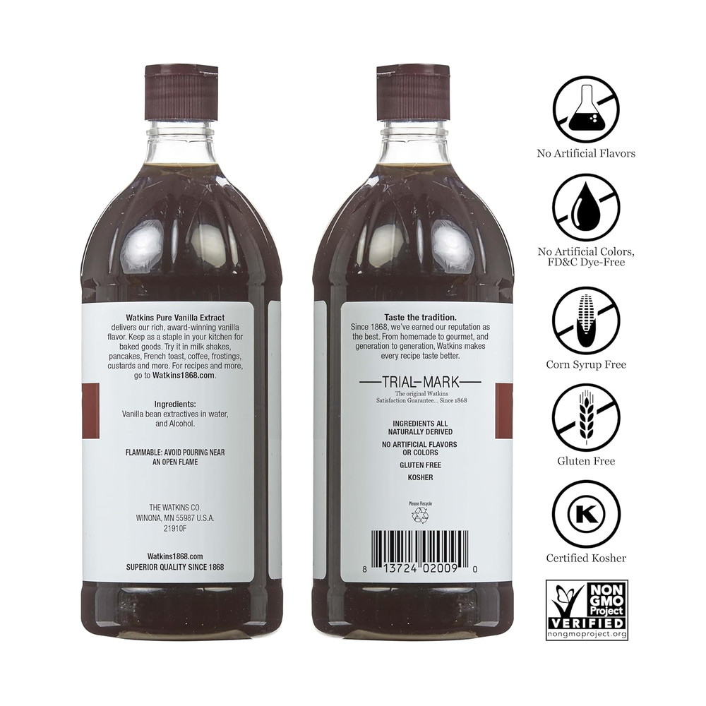 Pure Vanilla Extract, 16 Ounce