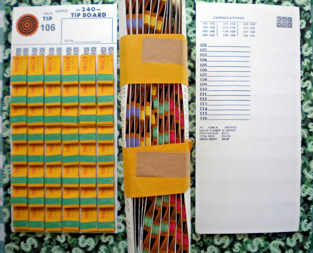 1 Dozen 240-P5 48-Rows REGULAR "NOT Sure" TIP BOARD {101-132} PullTab Jar Ticket