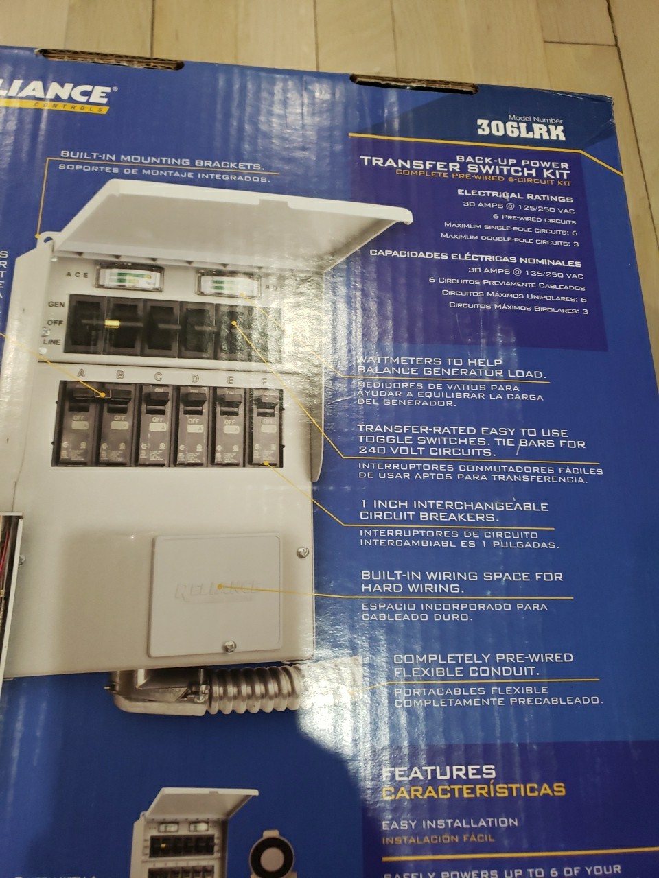 Reliance 31406CRK 6-Circuit Transfer Switch Kit