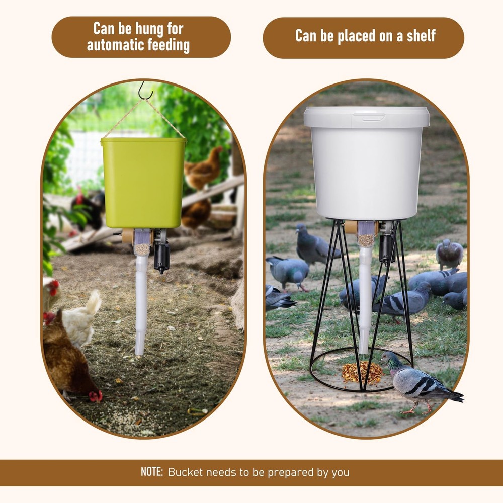 Timed Automatic Chicken Feeder and Duck Feeder, Timed Poultry Feederer Great ...