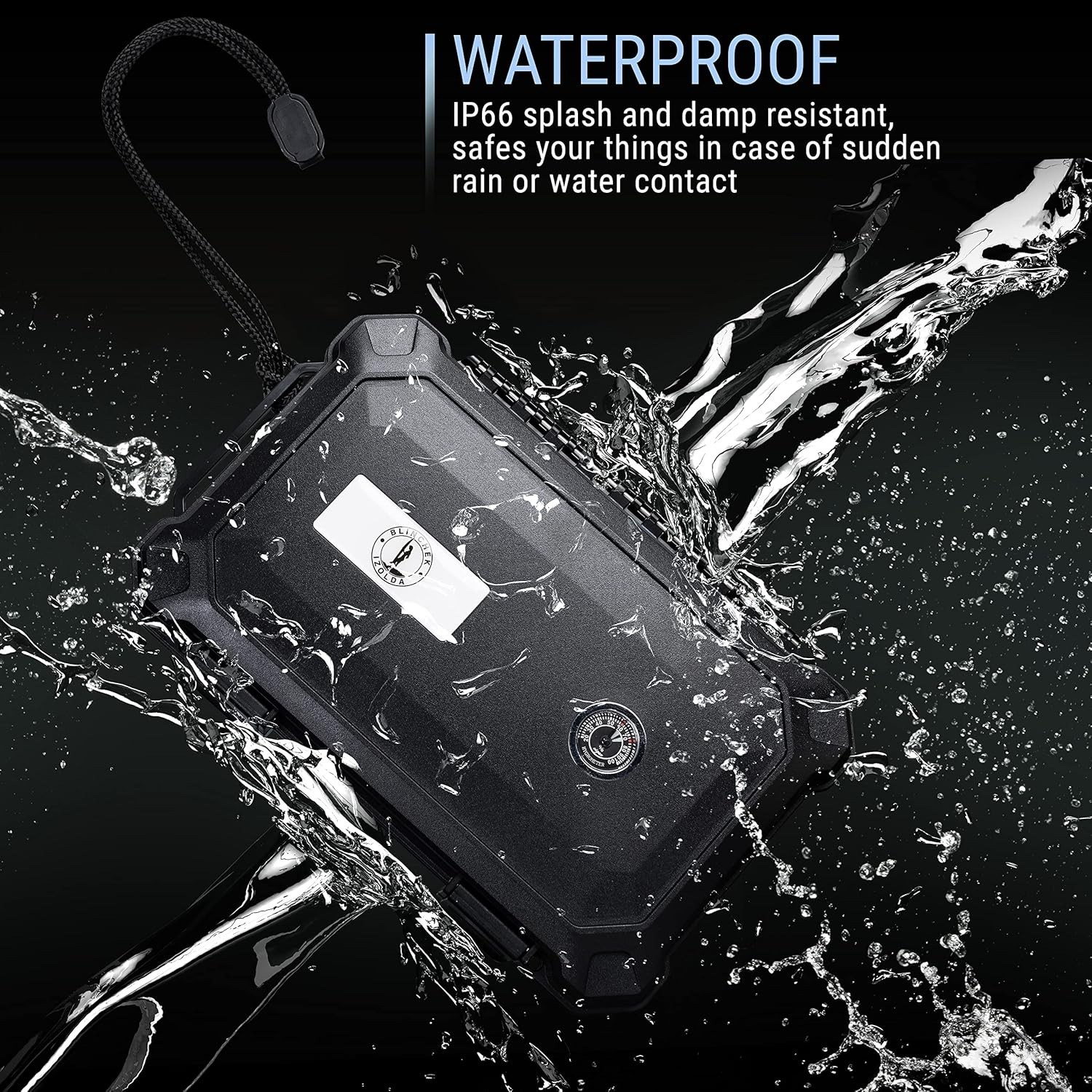 Cigar Travel Case Leather Portable Humidor Holder for 4 Cigars Black Zip