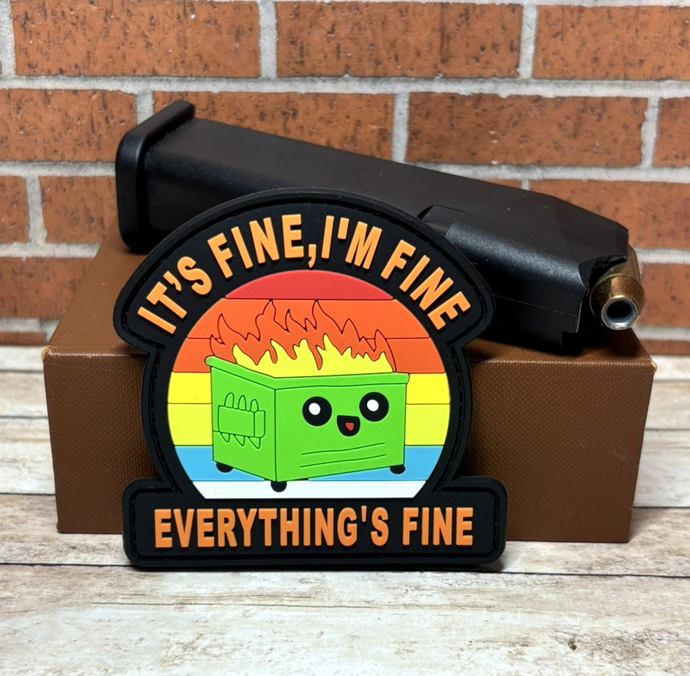 PVC Tactical Morale Patch - It's Fine I'm Fine Patch - Everything is Fine Patch