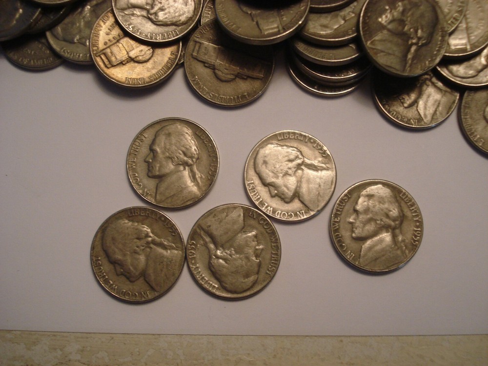 (1) 1955-P JEFFERSON NICKEL READ DESCRIPTION