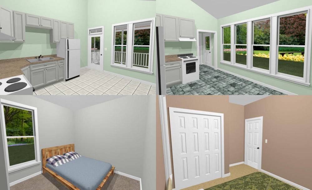 24x30 Duplex -- PDF Floor Plan -- 720 sq ft -- Model 2