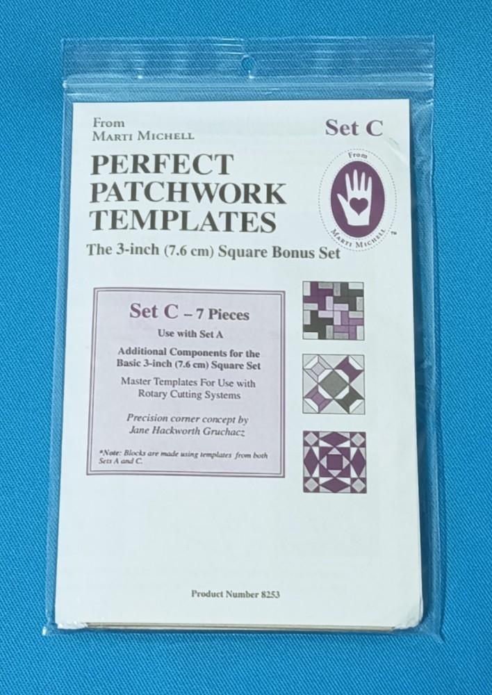 Marti Michell Perfect Patchwork Acrylic Templates Set C with 7 Templates