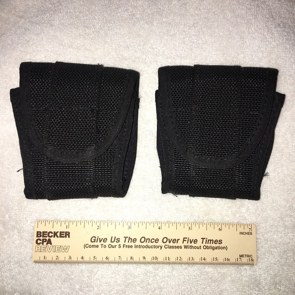 Black tactical belt pouch 4” case Lot