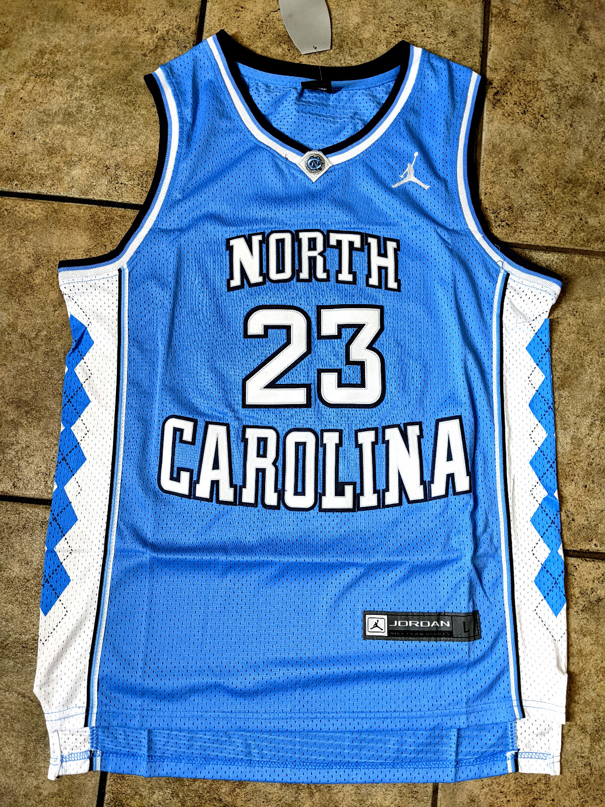 Michael Jordan Jersey #23 North Carolina Throwback Jersey Men's Blue