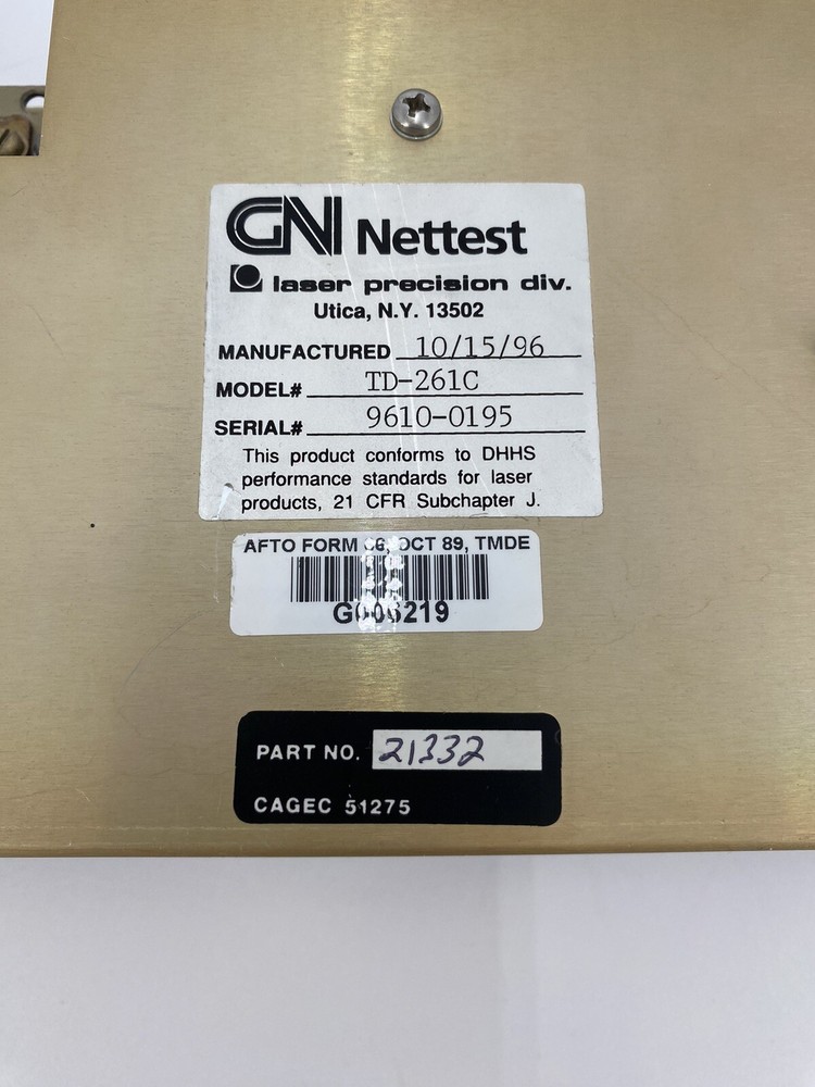 TD 261c 1300nM Multimode Reflectometer Optical Module VXI