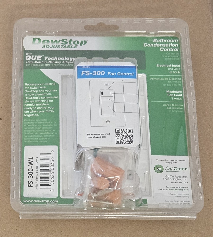 Dewstop FS-300-W1 Adjustable Fan Condensation Control Switch