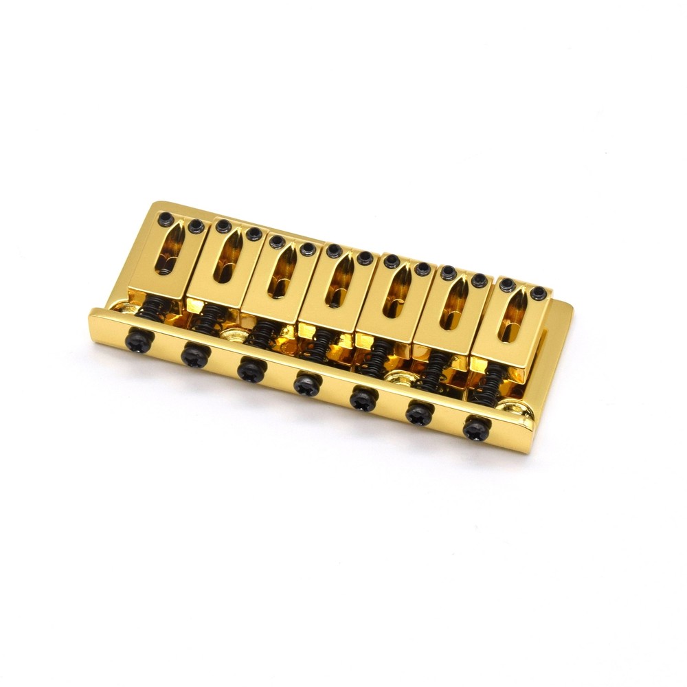 KD By AxLabs 7-String Hardtail Bridge - 10.8 mm Spacing - Gold