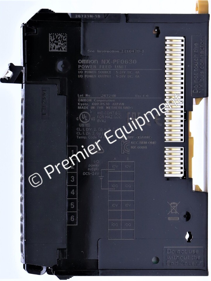 OMRON NX-PF0630 POWER FEED UNIT