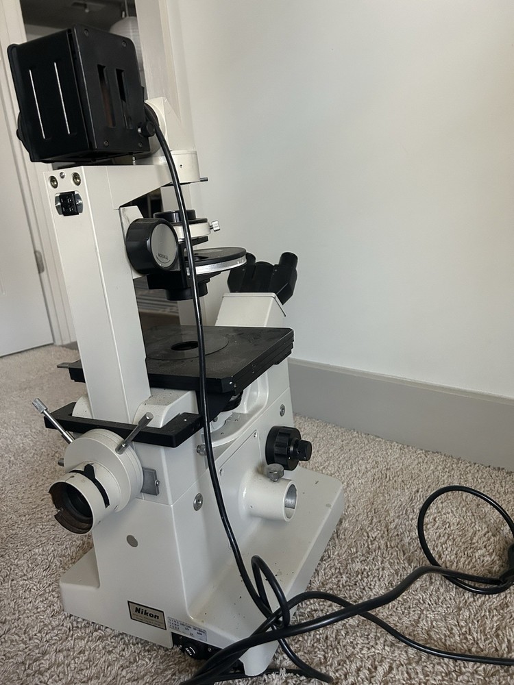 Nikon Inverted Microscope w/ Phase Contrast‑2 ELWD Condenser – Tested Working
