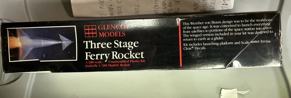Glencoe 1:288 Three Stage Ferry Rocket (Mars Project) sealed kit