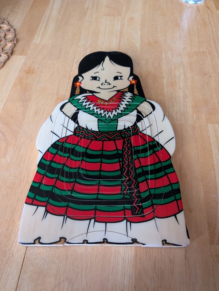 wooden fruit basket, very unique, Mexican