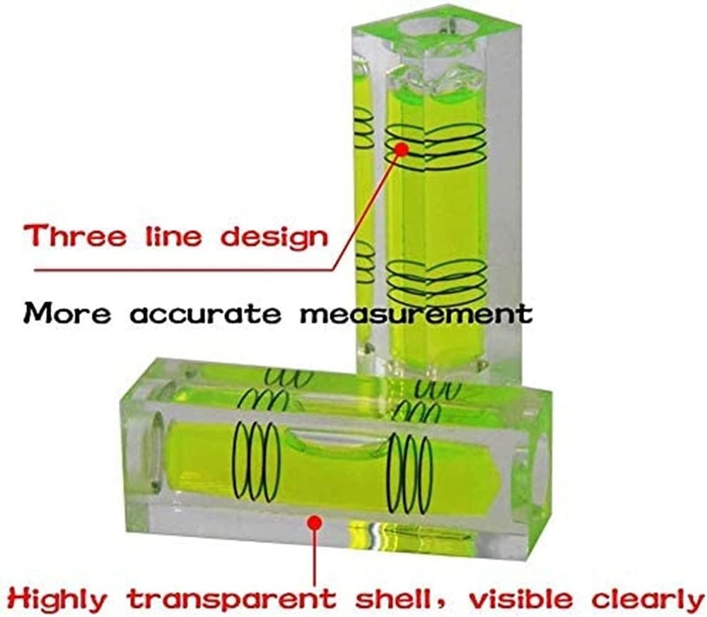 High Precision Mini Level Bubble Small Horizontal Bubble Three Line Horizonta...