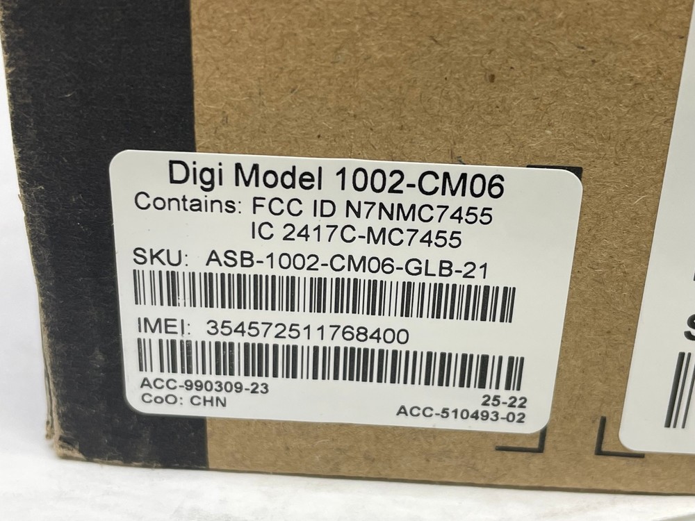 Digi EX15 Model 1002-CM06 Cellular Modem/ Router Ethernet