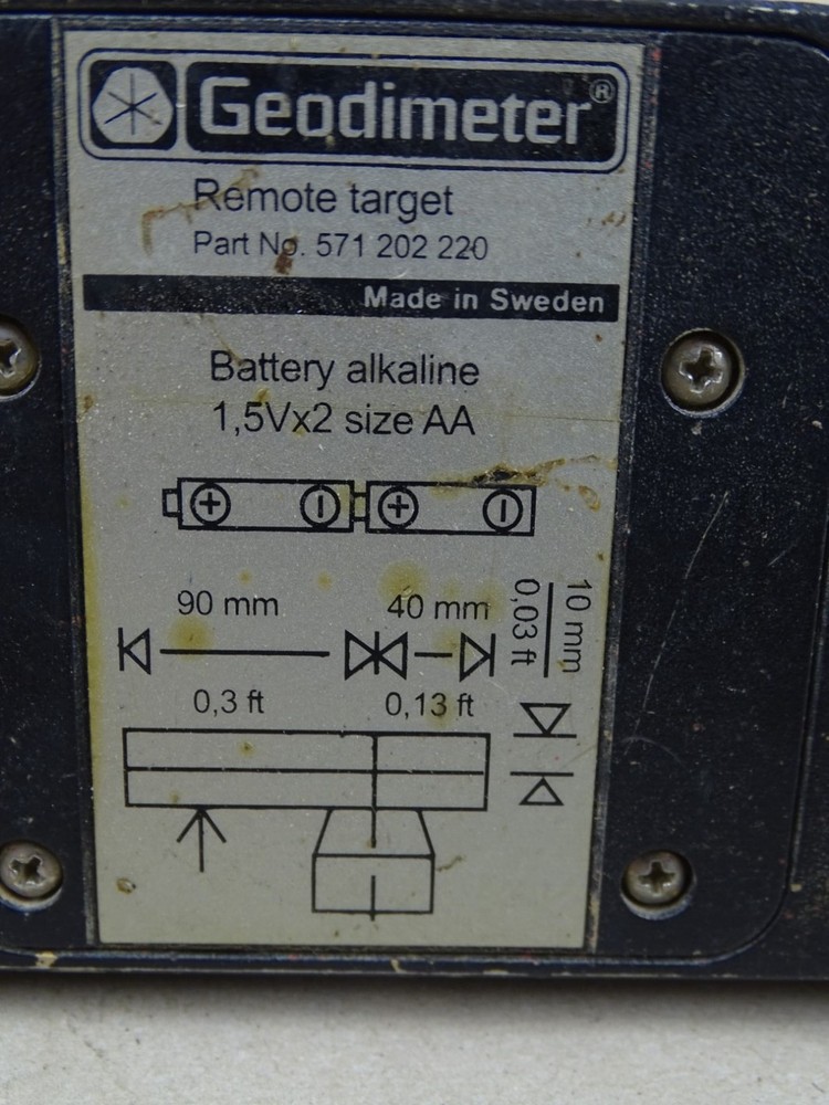Geodimeter Pro Faceplate & Accessories ,