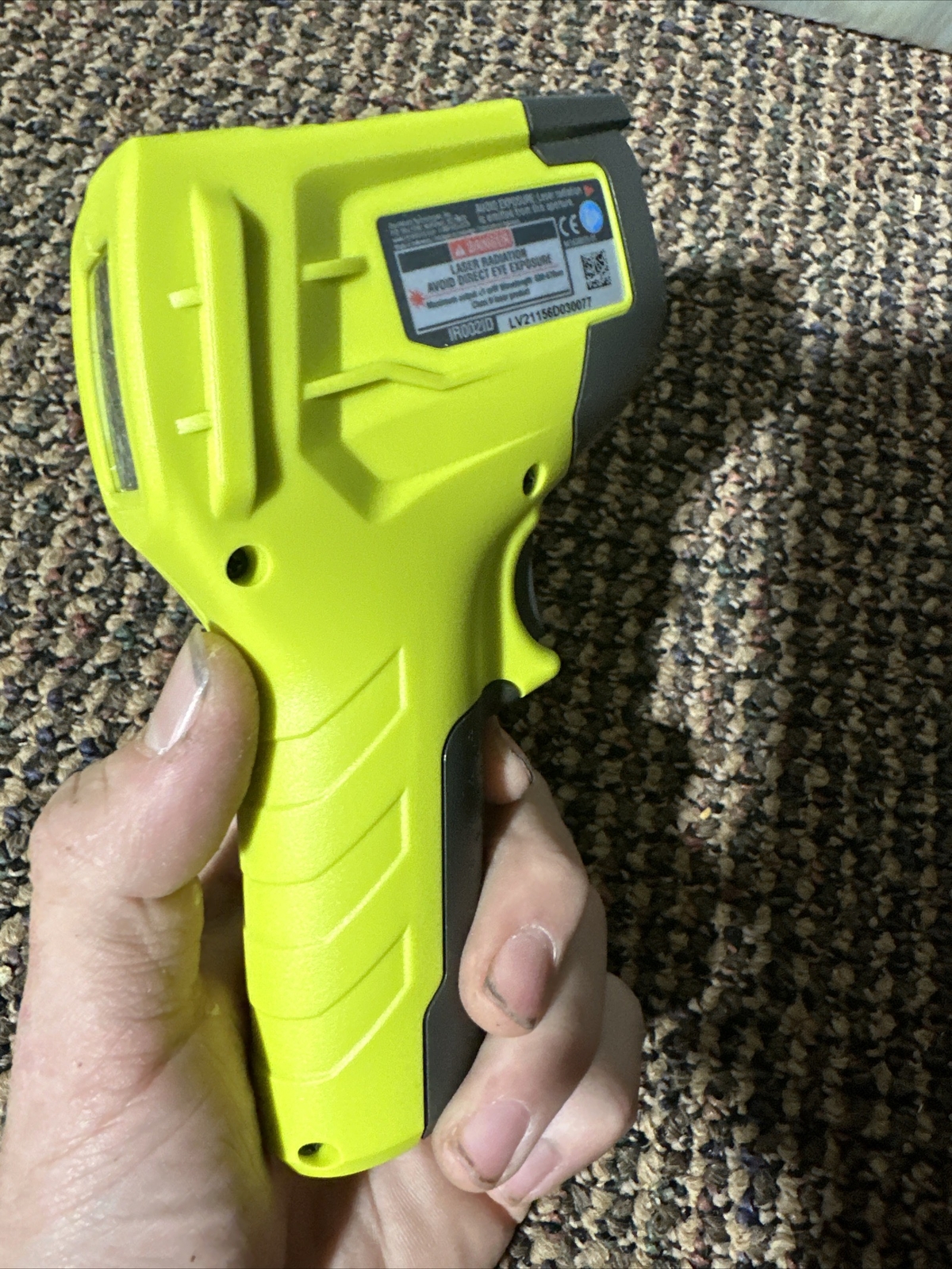 Ryobi IR002ID Digital Display Hot Cold Laser Infrared Thermometer Wq-5