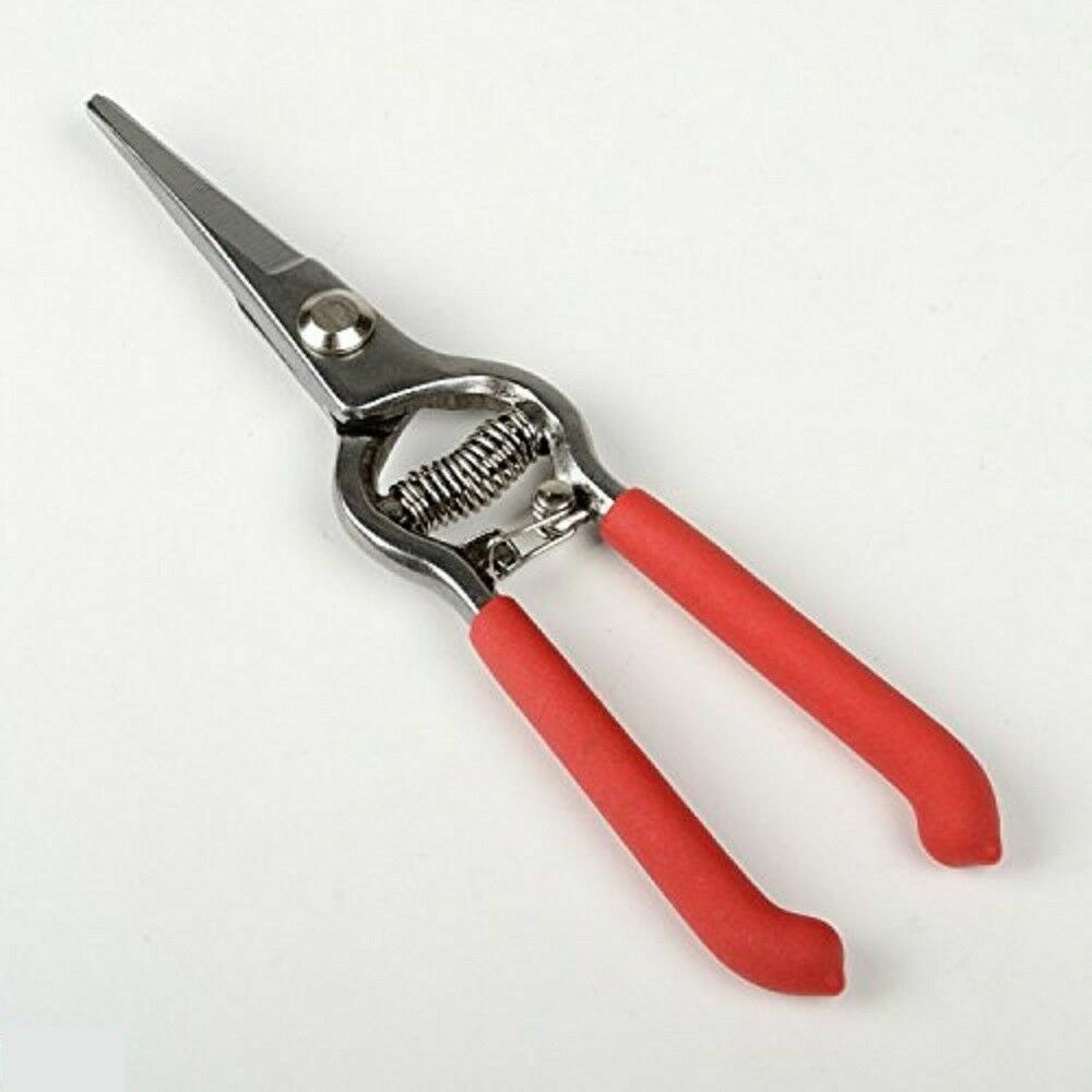 Grape Pruning Shear 8" Quick Cut Soft Grip Handle Pruning Shear Spring Loaded Tr