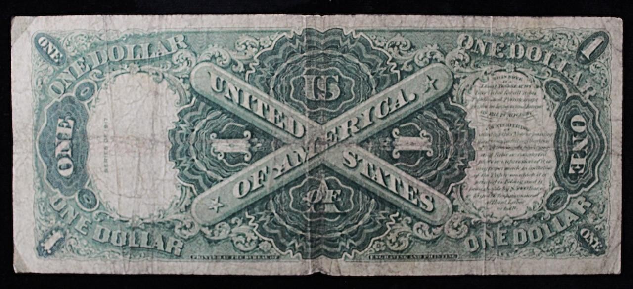 1917 $1 Legal Tender Issue United States Note - VG