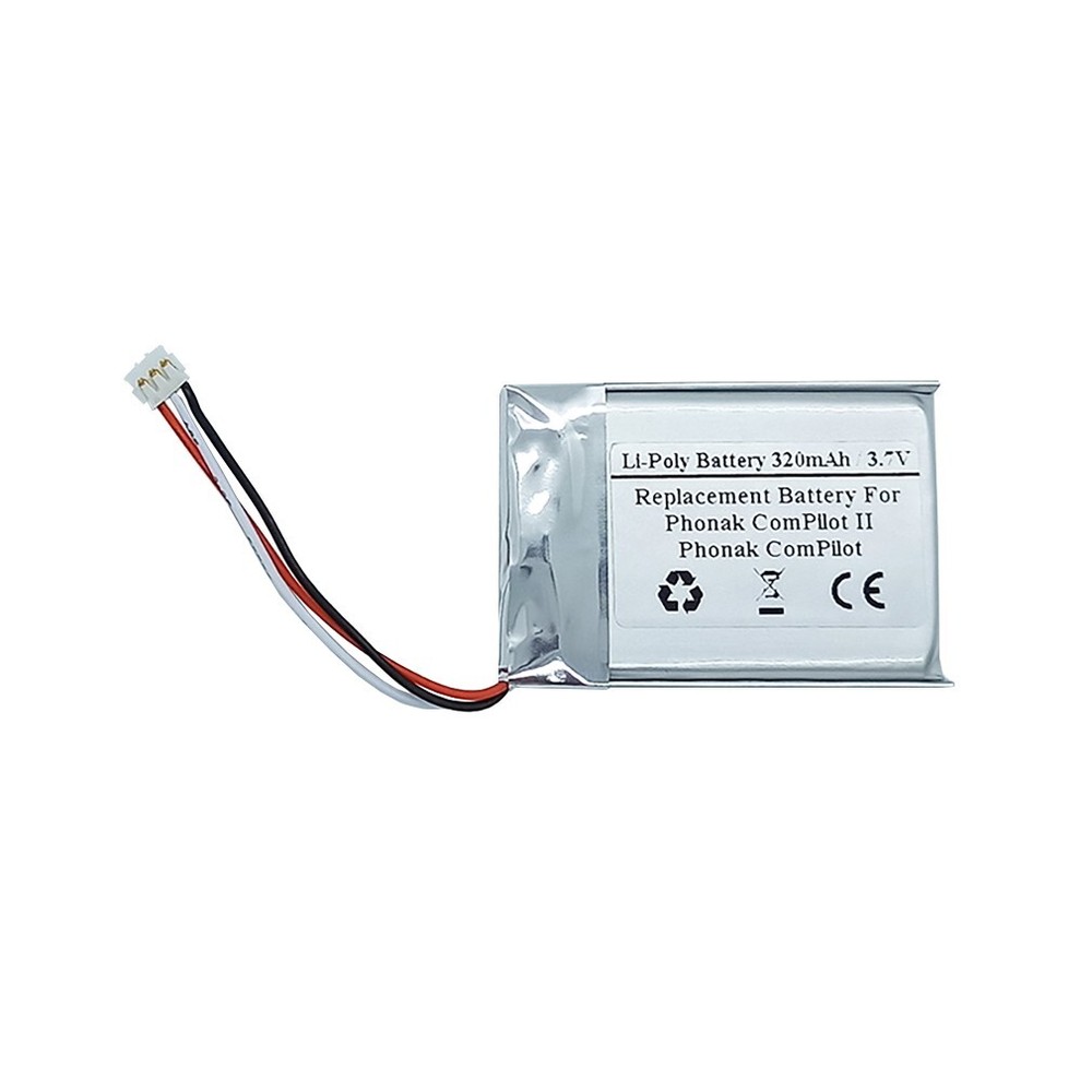 Replacement Battery for Phonak ComPilot II, ComPilot Hearing aids, IP462539