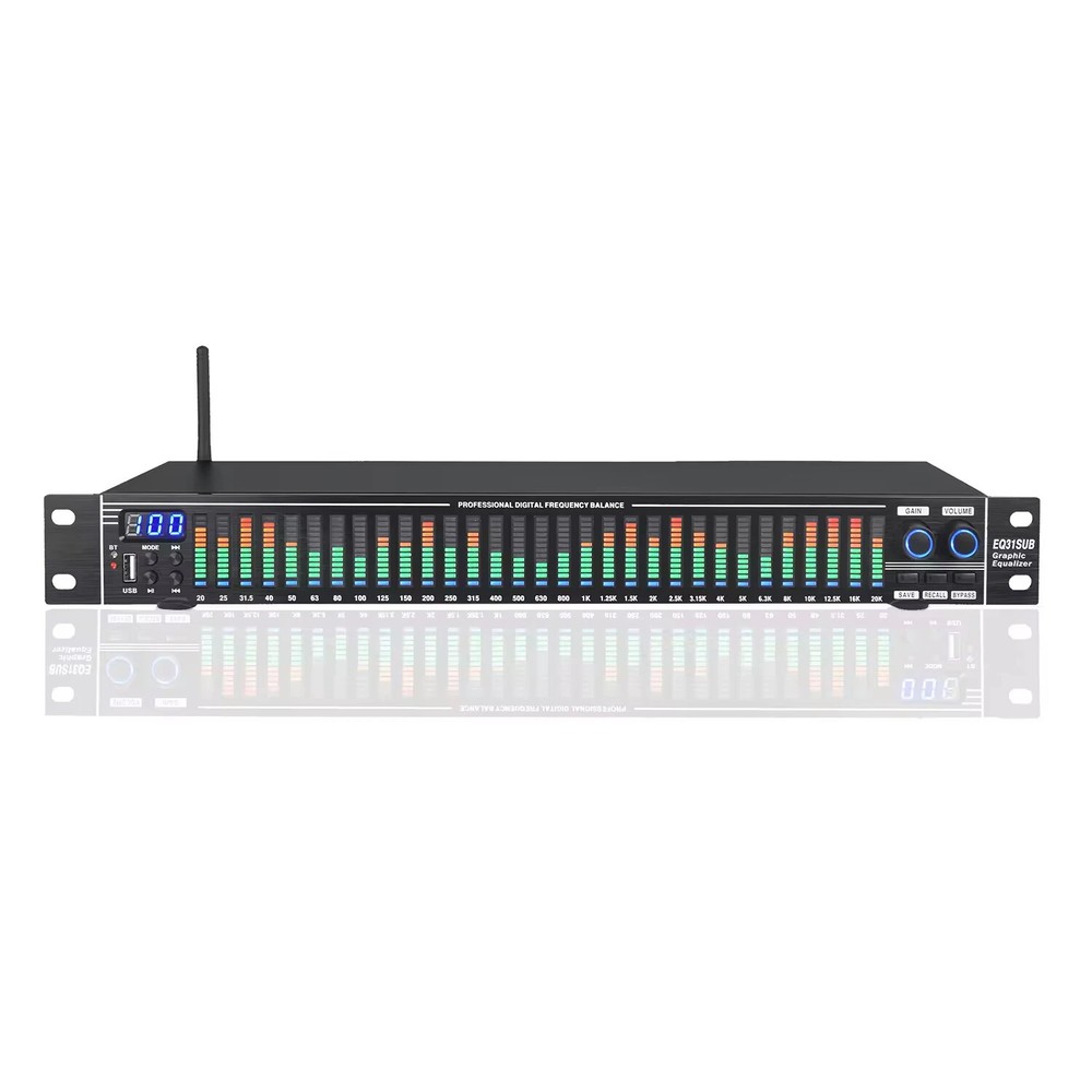 Equalizer 31 Stage Tuner Professional Stage Noise Reduction Audio Processing new