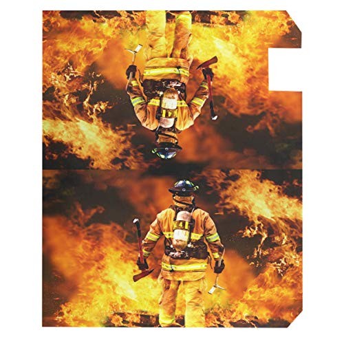 Firefighter Fireman Pattern Mailbox Covers Magnetic Large 25.5" X 21" Multi 18