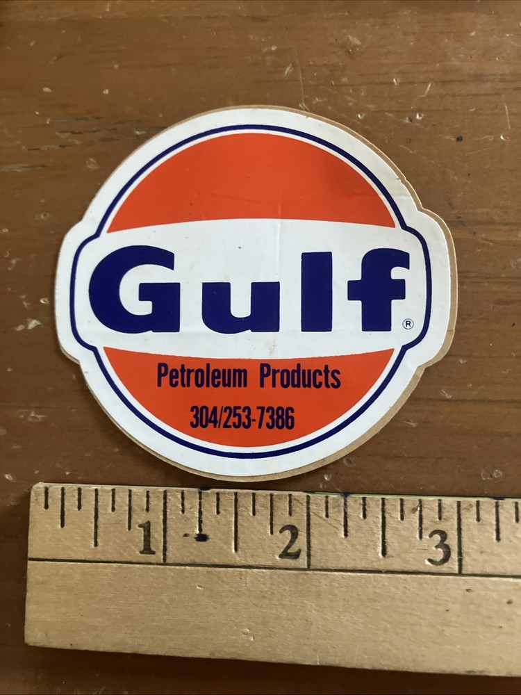 Gulf Sticker Coal Mining Vintage