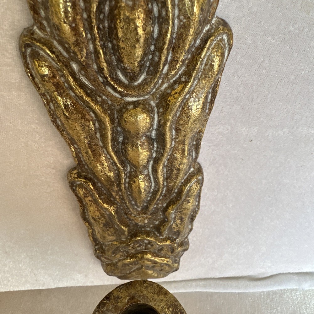 Antique Gold Metal Wall Sconce